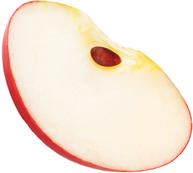 An apple slice.