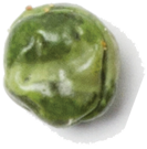 A green circular pepper.