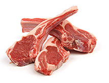 Lamb lollipop chops in a pile.